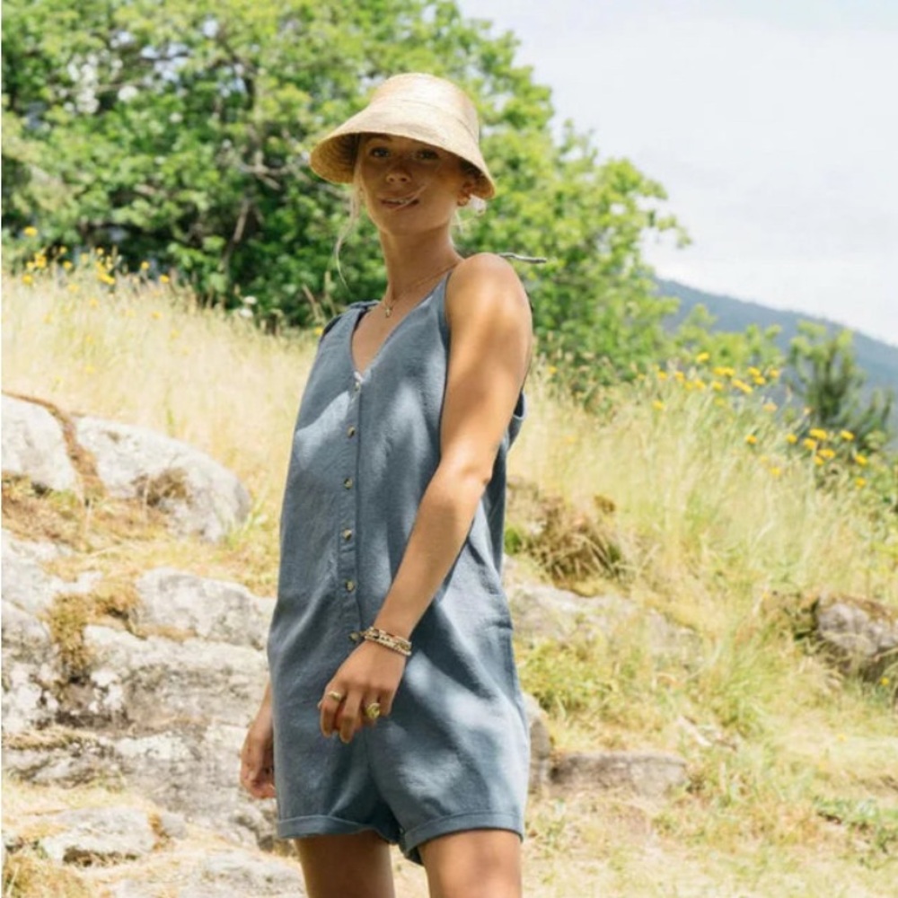 Jackson Rowe Blue Romper/ Shortalls